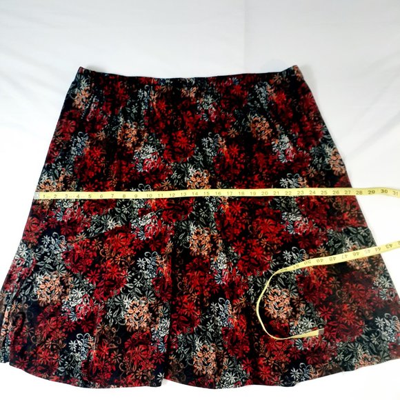 CJ Banks Skirt Womens 3X Floral Print Midi Flowy - Picture 8 of 12